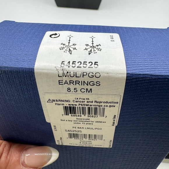 Swarovski Odyssey Collection Necklace,Matching Two Way Earrings NWT  BOX Gold - Picture 12 of 17